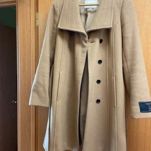 Aritzia Babaton Wool Camel Coat